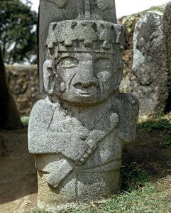 Egy harcos megalitikus szobra alkotó: Pre-Columbian Pre-Columbian
