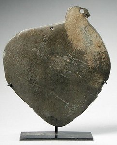 Madárfejű paletta, esetleg gyöngytyúk, Naqada II. időszak, ie 3500-3100 körül (zöld pala) alkotó: Predynastic Period Egyptian