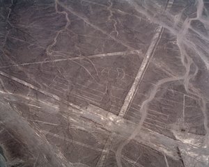 A Nazca Lines légi felvétele (fényképezés alkotó: Prehistoric Prehistoric