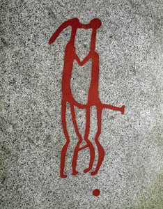 Északi bronzkor: ölelkező pár, sziklafaragások a svédországi Tanumban alkotó: Prehistoric Prehistoric