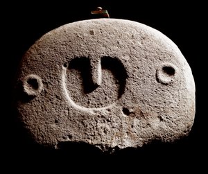 Őskori művészet: vaskori szobor az olaszországi La Spezia melletti Lunigiana helyéről. Kr.e. 1100-800. La Spezia, a Lunigiana Civilizáció Városi Múzeuma alkotó: Prehistoric Prehistoric
