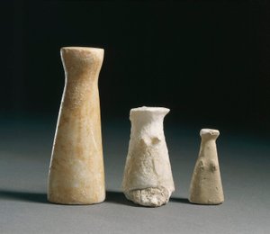 Őstörténet: női bálványok Los Millares (Almeria) helyéről. Spanyolország Madrid, Nemzeti Régészeti Múzeum alkotó: Prehistoric Prehistoric