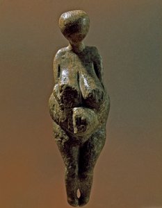Őstörténet: Gravetti nő szobra Kostenki helyéről (Voronyezsi megye). Kr.e. 30000-25000 felső paleolitikum, kőkorszak. Szentpétervár, Nagy Péter Antropológiai és Néprajzi Múzeum, Oroszország alkotó: Prehistoric Prehistoric