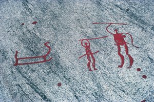 Svédország, Vastra Gotaland megye, Bohuslantól északra, Tanum (Tanumshede), sziklafestmények alkotó: Prehistoric Prehistoric