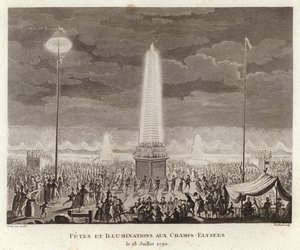 Fesztivál és kivilágítás a párizsi Champs-Elysées-n