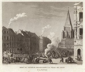 Dillon tábornok halála a Ville de Lille-ben