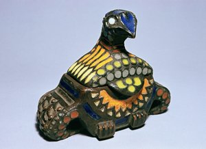 Galambláda a Talashkino műhelyekből, 1908 körül (bronz és zománc) alkotó: Princess Maria Tenisheva