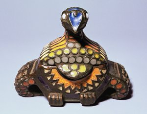 Galambláda a Talashkino műhelyekből, 1908 körül (bronz és zománc) alkotó: Princess Maria Tenisheva