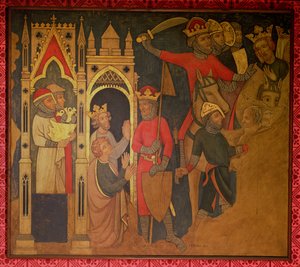 Joákin izraeli király fogsága, egy falfestmény rekonstrukciója, amely eredetileg a Westminster-palota festett kamrájában volt