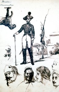 Tanulmány, A katonák páncélja, 1823-1870
