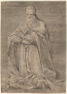 Sixtus pápa V alkotó: Prospero Bresciano, after Giuseppe Cesari