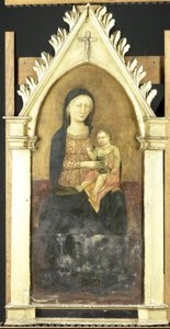 Szűz és Gyermek alkotó: Pseudo Ambrodigio di Baldese (attributed to)
