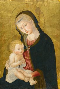 Madonna és gyermeke, 1445 után (tempera és aranylevél a panelen)