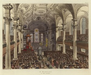 Szent Márton a mezőkön alkotó: Pugin and Rowlandson