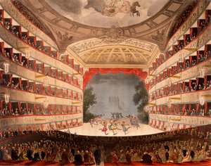 A londoni Operaház, Ackermann Művészetek Tárából, 1809 (kézzel színezett akvatinta)