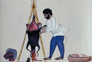 Hentes, 1890 körül (akvarell, papír)