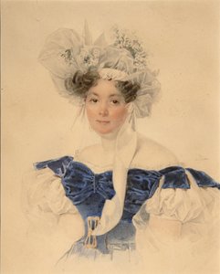 Varvara Szergejevna Golicina grófnő portréja 1794-1875, szül.: Rumyantseva-Kagulska, 1830-as évek közepe alkotó: Pyotr Fyodorovich Sokolov