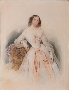 Praskovia Nikolaevna Ryumina portréja 1821-1897, 1847 alkotó: Pyotr Fyodorovich Sokolov