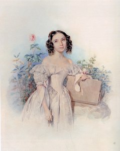 Helen Biron von Curland hercegnő portréja, született Meshcherskaya 1818-1843, 1830-as évek