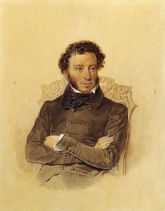 Alekszandr Szergejevics Puskin költő portréja, c. 1830