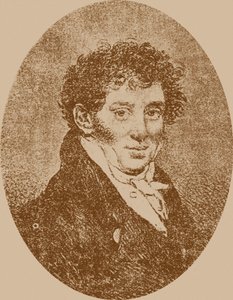 Andrej Osipovich Sychra zeneszerző és gitáros portréja 1773-1850, 1817. alkotó: Pyotr Fyodorovich Sokolov