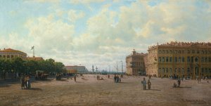 A Szentpétervári Palota tér, 1860-as évek.