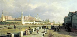Kilátás a Kremlre a moszkvai Sophia rakpartról, 1879.