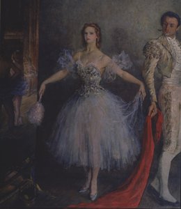 Marina Szemjonova balett-táncos portréja Carmen szerepében