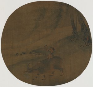 Fiú vízibivalyon, Ming-dinasztia, 16-17. század. alkotó: Qin Shunyou