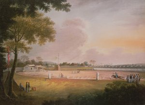 Lovasíjász torna egy katonai táborban, 1850 körül alkotó: Qing Dynasty Chinese School