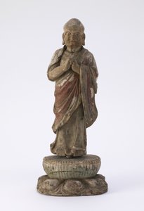 Ka-yeh (Kasyapa) szerzetes figurája (fa és gesso)