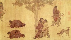 Vadászjelenet alkotó: Qing Dynasty Chinese School