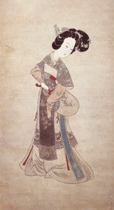 Kína hölgye, Ren Shyong (selyemre festve) alkotó: Qing Dynasty Chinese School