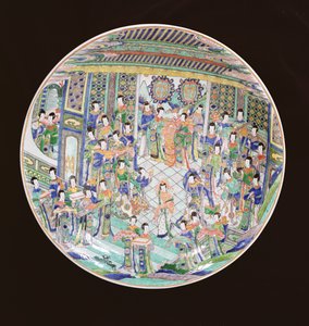 Nagy Famille Verte töltő, Kangxi időszak (1662-1722) (porcelán) (lásd még: 272194)
