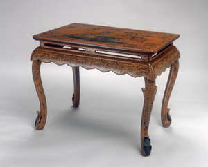 Asztal, Kangxi korszak (1662-1722) (lakkozott fa és kenderszövet) (lásd még: 272134)