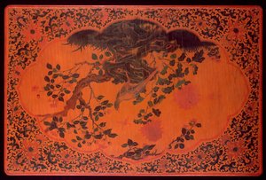 Asztallap, Kangxi korszak (1662-1722) (lakkozott fa és kenderszövet) (lásd még: 272135)