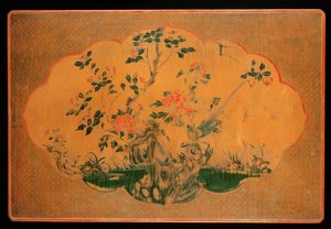 Asztallap, Kangxi korszak (1662-1722) (lakkozott fa és kenderszövet) (lásd még: 272133)