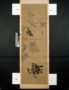 Madarak és ágak alkotó: Qing Dynasty Chinese School