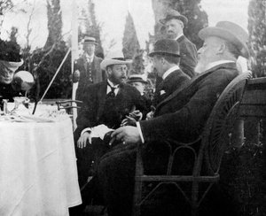 György herceg 1865-1936, a leendő V. György király, Korfu, Görögország, 1908.