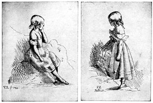 Viktória királynő két rézkarca, 1840.