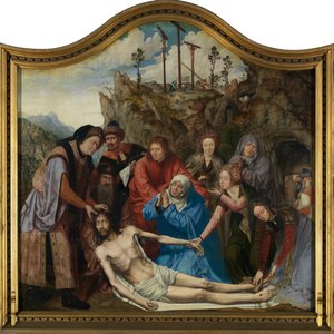 Krisztus siralma, Az asztalosok céhének oltárképe, középső panel (olaj a táblán)
