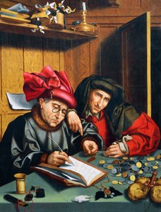 Pénzkölcsönzők, 1515 körül, Quinten Metsys (1466-1530), Hollandia