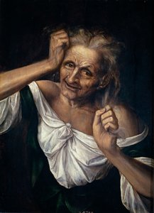 Öreg nő tépte a haját alkotó: Quentin Massys or Metsys