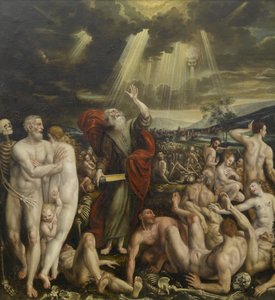 Ezékiel próféta látomása alkotó: Quentin Massys or Metsys