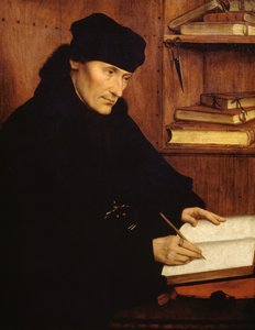 Rotterdami Erasmus (1466-1469-1536) holland teológus és humanista portréja