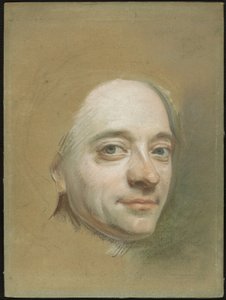 Önarckép, 1737 körül (pasztell zöldesbarna fektetett papíron) alkotó: Quentin de la Latour