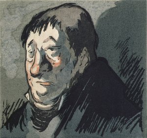 "Le Pere Goriot", illusztráció Honore de Balzac (1799-1851) regényéhez, Rene Kieffer adta ki Párizsban 1922-ben