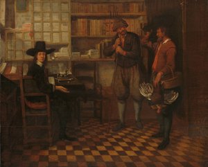 A bérlő gazda bérleti díja alkotó: Quiringh Gerritsz. van Brekelenkam (attributed to)