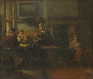 Egy szabóműhely belseje, c. 1660