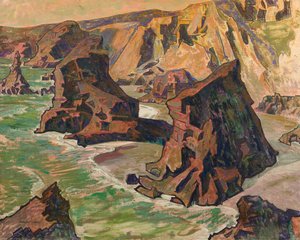 Kynance Cove (olaj, vászon) alkotó: R. Borlase Smart